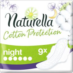 Hig.paketes Naturella Cotton Single Night 9gab.
