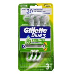 Skuveklis vīr. Gillette Blue 3 Sensitive vienreizliet.