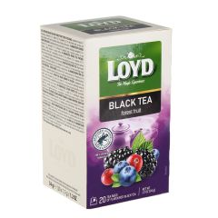 Tēja melnā Loyd meža augļu garšu, 20x1,7 g