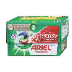 Veļas mazg.kapsulas Ariel Extra Clean 20gab.