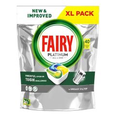 Trauku mazg.kapsulas Fairy Platinum All in 1 Lemon 40gab.