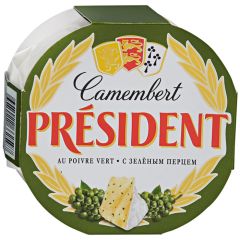 Siers Mīkstais President Camembert ar zaļumiem 120g