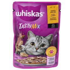 Konservi kaķiem Whiskas Tasty Mix  1+ Creamy Creations Jēra,