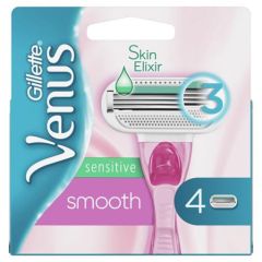 Skuvekļa rezerves Gillette Venus Smooth Sensitive Pink 4gab.