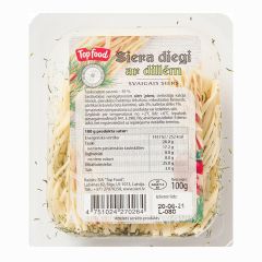 Svaigais siers TOP FOOD Siera diegi ar dillēm 100g