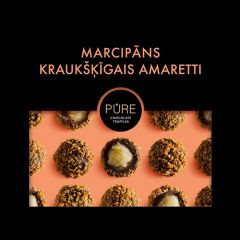 Konfektes Pure šokolādes trifeles marcipāna, cepumu 96g