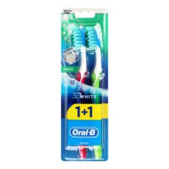 Zobu birstu komplekts oral-b 1+1 white fresh medium