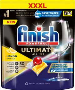 Trauku mazg.tabletes Finish Ultimate Lemon 50gab.