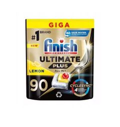 Trauku mazg.tabletes Finish Ultimate Plus Lemon 90gab.