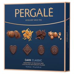 Konfekšu izlase Pergale Classic ar tumšo šokolādi, 114g