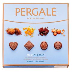 Konfekšu izlase Pergale Classic ar piena šokolādi, 114g