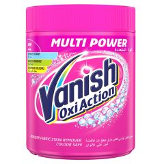 Traipu tīrītājs Vanish Oxi Action Pink pulveris 625g