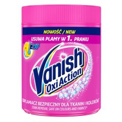 Traipu tīrīšanas līdz. Vanish Oxi Action Pink pulveris 470g
