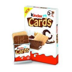Cepumi Kinder cards ar piena un kakao krēmu 2x3, 76.8g
