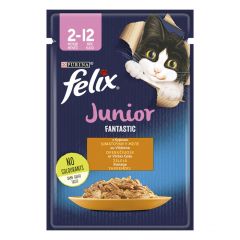 Konservi kaķiem Felix fantastic junior (vista) 85g