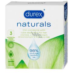 Prezervatīvi Durex Naturals 3gab.