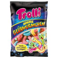 Želejas konfektes Trolli Glowworms 100g