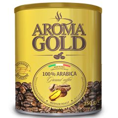Kafija malta Aroma Gold 100% Arabica 250g skārd.