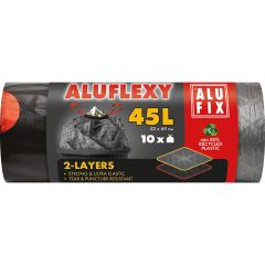 Atkritumu maisi Alufix aizvelkami 45L 52x69cm 28mkr 10gab.