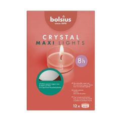 Tējassveces Bolsius Crystal lights 8h 12gab.