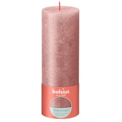 Svece Rustic Shimmer 190/68mm 85h rozā