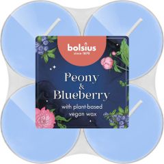 Svece arom. Bolsius Peony & zilaberry