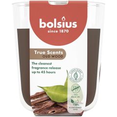 Svece arom. Bolsius oud wood