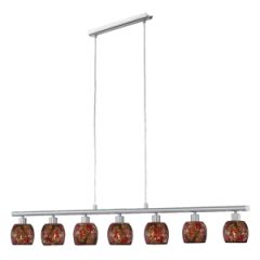 151-Gr.l.-SABANA 7x40W E14 mat.niķ/moza.