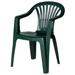 Krēsls Kona 55x53.5x82cm, plastmasas, zaļš