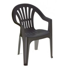 Krēsls Kona 55x53.5x82cm, plastmasas, antracīts
