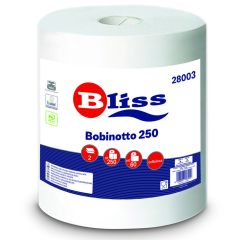 Papīra dvieļi Bulkysoft Bliss Bobinotto 250 loksn.,2-k.