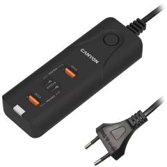 Tīkla lādētājs-sadalītājs CANYON H-10 PD 20W QC 3.0 18W 2USB