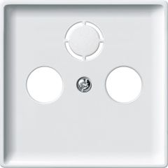 Cen.plate R/TV+SAT Merten SysD