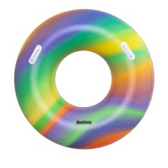 Peldamrīks d119cm Bestway Rainbow Swim Tube