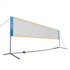 Badmintona tīkls ar stabiem Nils 4x1.55m