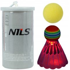 Badmintona volāns ar LED un bumbiņa Nils