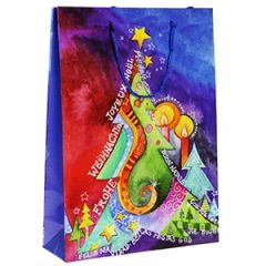 Dāvanu maisiņš Ziemassvētku 25x8,5x34,5cm