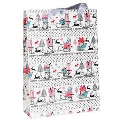 Dāvanu maisiņš Ziemassvētku 25x8,5x34,5cm