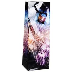 Dāvanu maisiņš Salūts 12x10x35cm pudelei