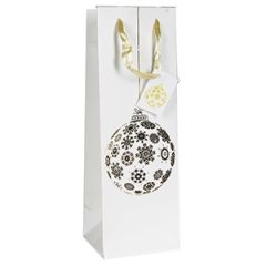 Dāvanu maisiņš Ziemassvētku 12x10x35cm pudelei