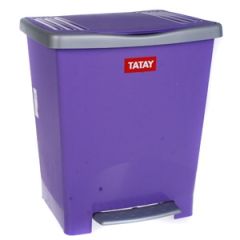 Atkritumu tvertne Tatay ar pedāli 25l violeta
