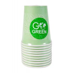 Papīra glāzes Go Green 350ml 10gab.