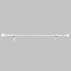 Stanga aizkariem TELESKOPAS 120-210cm balta