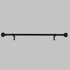 Stanga aizkariem TELESKOPAS 70-120cm melna