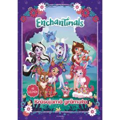 Krāsojamā grāmata Enchantimals + uzlīmes