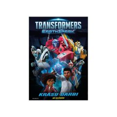 Krāsojamā grāmata Transformers Earthpark ar uzlīmēm
