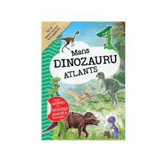 Uzdevumu grāmata Mans Dinozauru atlants + uzlīmes