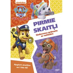 Uzdevumu grāmata Paw Patrol Pirmie skaitļi + uzlīmes