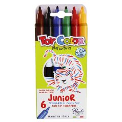 Flomasteri Toy Color Junior 2mm 6-krāsas