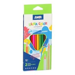 Zīmuļi 12 krāsas trijstūra formas Ultra Color Junior